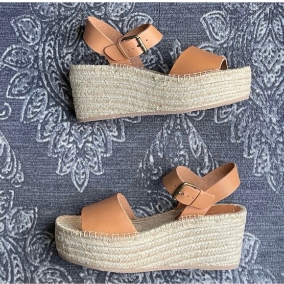 Soludos Minorca High Platform Sandal in Nude Size US 9.5 - Picture 8 of 13